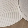 Volero - Runder Teppich Wohnzimmer - Charm Curves Weiß - Ø Produktbild-Vorschau 7