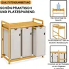 Adel Dream Wäschekorb mit Bambusrahmen, 150 l, 3 Produktbild-Vorschau 2