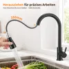 Kuchyňská baterie Homelody, černá, výsuvná s perlátorem, 35 Náhled obrázku produktu 3