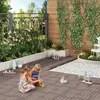 WOLTU WPC Terrassenfliesen Holzoptik Terrassendielen Fliese Produktbild-Vorschau 2