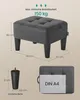 SONGMICS Sitzhocker, Fußhocker, Leinenimitat, Hocker, dicke Produktbild-Vorschau 6