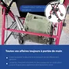 Mobiclinic PRO, rolátor so sedadlom, ultraľahký, z hliníka, Náhľad obrázku produktu 3