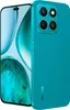 A teal-colored smartphone with a quad-camera setup on the back is shown diagonally against a white background. The phone's screen displays a blue and green abstract image. Náhled obrázku produktu