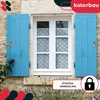 KOTARBAU Set van 2 vensterluiken - 120 mm - Gegalvaniseerd Productafbeelding-voorbeeld 4