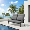 Lesli Living 2er Loungesofa Loungebank Ohio  152x81cm Produktbild-Vorschau 7