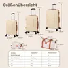 COSTWAY Kofferset 5 tlg., Koffer Set Hartschale inkl. 1 Produktbild-Vorschau 3