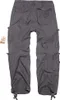 The back view of a pair of gray cargo pants. Produktbild-Vorschau