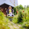 Relaxdays Schubkarrenrad 2.50-4, 2er Set, Vollgummirad, Produktbild-Vorschau 3