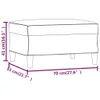 vidaXL Tabouret de pied noir 70x55x41 cm velours Voir les images du produit 7