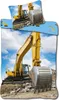 Baby Bettwäsche Kran Bagger LKW Baustelle 100 x 135 cm Produktbild-Vorschau 1