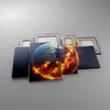 Bild auf Leinwand - Leinwandbild - Universum Erde Feuer Produktbild-Vorschau 2
