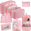 10-teiliges Set Packwürfel, Wasserdichter Koffer Organizer Produktbild-Vorschau 1