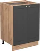 Mobiletto base cucina Vicco Fame-Line Antracite-oro 60 cm Anteprima dell’immagine prodotto 1
