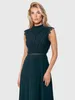 APART Maxikleid mit Häkelspitze und Stehkragen Produktbild-Vorschau 2