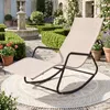 Fauteuil à bascule COSTWAY, transat, chaise longue, Voir les images du produit 2