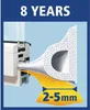 uszczelka do okien i drzwi "P" 9x5,5mm BIAŁA (100m) Podgląd zdjęcia produktu 3