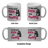Katzen Glitzer-Kaffeebecher mit Spruch Ich bin nicht dick, Produktbild-Vorschau 4