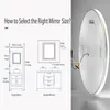 WISFOR Specchio da bagno a LED con altoparlante Bluetooth, Anteprima dell’immagine prodotto 14