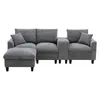 Merax L-Form Ecksofa mit Bettkasten, Konsole, Produktbild-Vorschau 9