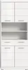 Badezimmer Hochschrank "Shawn" in weiß Hochglanz Badschrank Produktbild-Vorschau 10