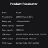 A product parameter list for a power bank. Produktbild-Vorschau