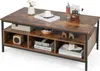 A coffee table with shelves and items on it, displayed on a white background. Voir les images du produit
