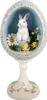 Clayre & Eef Dekorationsfigur Ei 13x12x28 cm Weiß Produktbild-Vorschau 1