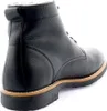 A black leather boot shown from the side. Produktbild-Vorschau