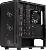 The image shows the interior of a black computer tower case. Produktbild-Vorschau