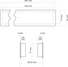 Lüftungsgitter BRISE 457 x 92 x 17 mm Silber lackiert Produktbild-Vorschau 7
