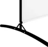 A close-up of the base of a white screen on a black stand. Náhled obrázku produktu