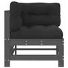 Ecksofas mit Kissen 2 Stk. Grau Massivholz Kiefer Produktbild-Vorschau 5