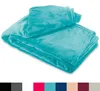 Fleece Kuscheldecke 220x240 cm Flauschiges Polyester Petrol Produktbild-Vorschau 1