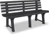 vidaXL Gartenbank 145,5 cm Kunststoff Anthrazit -  Produktbild-Vorschau 2