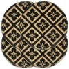 vidaXL Tovagliette 4 pezzi nero 38 cm rotondo juta Anteprima dell’immagine prodotto 4