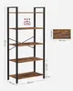VASAGLE knihovna s 5 úrovněmi 153 x 66 x 30 cm úložný regál Náhled obrázku produktu 7