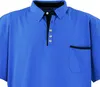 Übergrössen Hippes Poloshirt Kurzarm LAVECCHIA Royalblau Produktbild-Vorschau 2