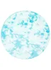 Teppich Rund Kurzflor Wohnzimmer Schlafzimmer Blau Gefärbt Produktbild-Vorschau 2