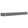 vidaXL Hochbeet Verzinkter Stahl 440x80x36 cm Grau Produktbild-Vorschau 2