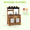 Cucina di fango COSTWAY, cucina per bambini con 2 pentole, Anteprima dell’immagine prodotto 2