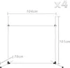 JOIEYOU 4-er Agility Hürdenset PVC Slalom Haustier Produktbild-Vorschau 2