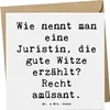 Mr. & Mrs. Panda Glückwunschkarte Spruch Juristin Humor - Produktbild-Vorschau 1