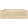 vidaXL Bettgestell Sonoma-Eiche 140x200 cm Holzwerkstoff Produktbild-Vorschau 3