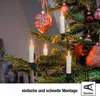 Lichterkette Mini Weihnachten Baum Deko 20 Kerzen weiß Produktbild-Vorschau 5