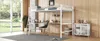 Ergonomisches Metall-Hochbett mit L-Schreibtisch und Regal Produktbild-Vorschau 18
