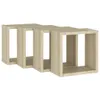 vidaXL Scaffali a cubo 4 pezzi rovere Sonoma 30x15x30 cm Anteprima dell’immagine prodotto 5