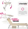 tectake® Chloé skládací lehátko 190 x 68 x 28 cm, s boční Náhled obrázku produktu 5