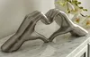 Gilde Dekoobjekt, Herz, "Heart", Händemotiv, Keramik, Anteprima dell’immagine prodotto 4