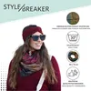 styleBREAKER Damen Loop Schlauchschal mit Blumen, Hibiskus Produktbild-Vorschau 4