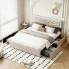 INONEFT Boxspringbed 160x200 met 4 lades, Gestoffeerd Productafbeelding-voorbeeld 1
